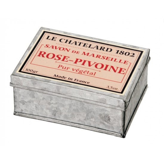 Rose / Peony -  Soap in a Metal Box